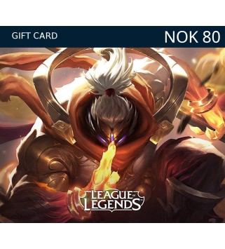 League of Legends 80 NOK Prepaid RP Card NO Key EUROPE